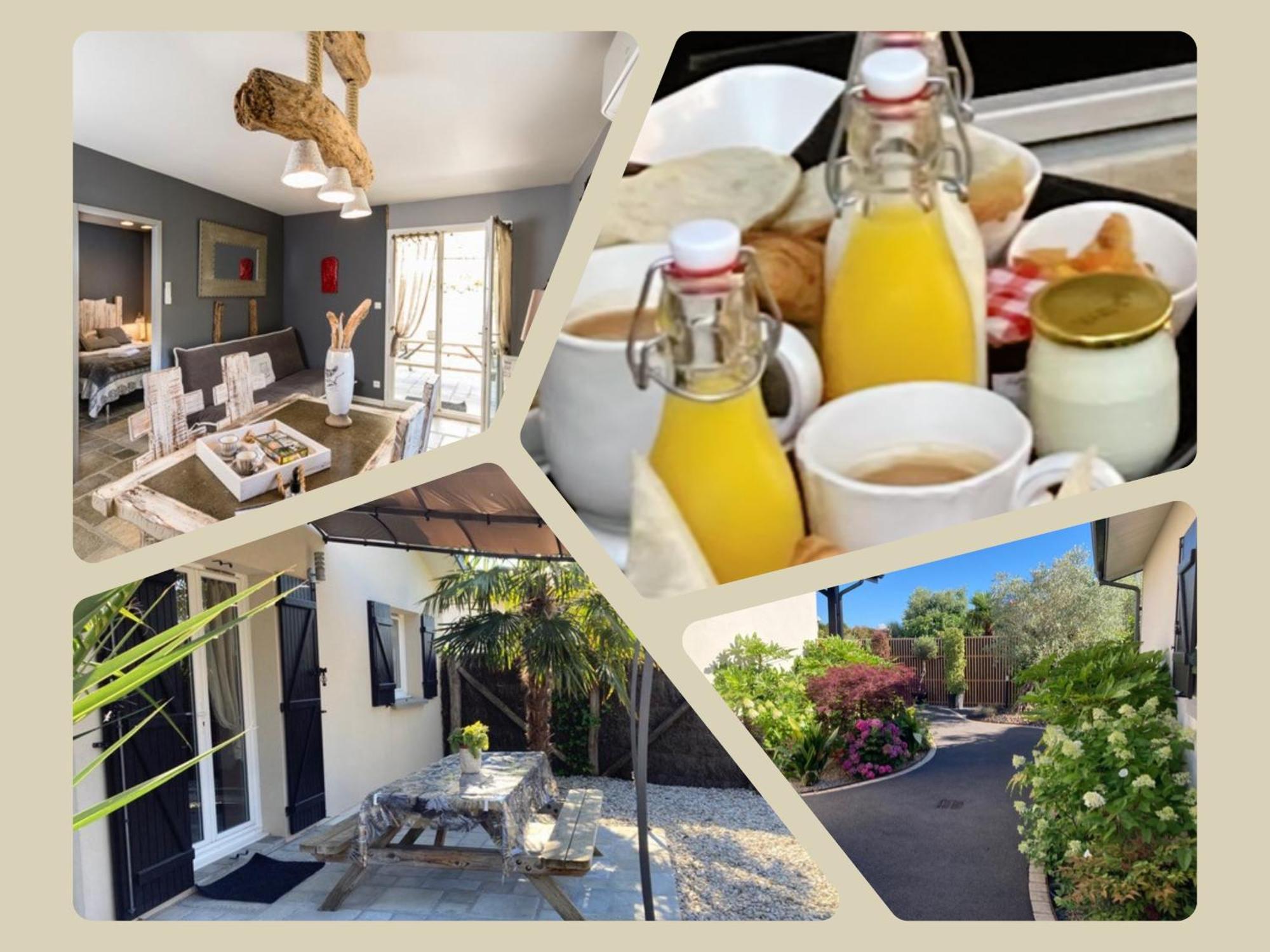 Charme & Confort- Les Cottages Du Bassin D'Arcachon- Petit-Dejeuner Sur Demande - Nuitee, Court Sejour, Semaine กูฌ็อง-เมสทราส ภายนอก รูปภาพ